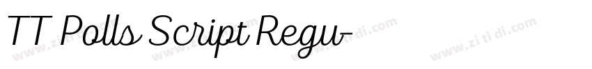 TT Polls Script Regu字体转换